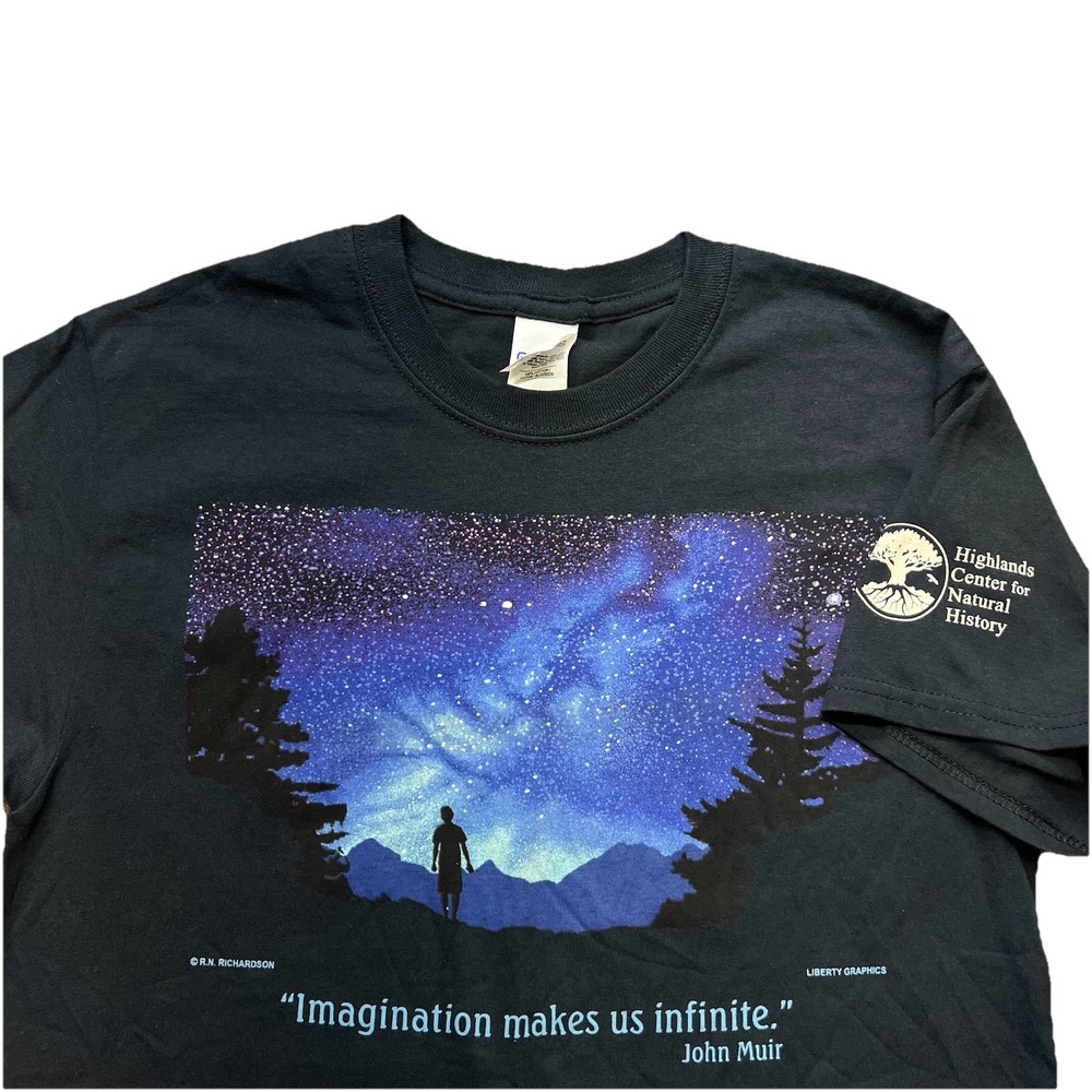 Liberty Graphics John Muir T-Shirt Small Nature Imagination Infinite Wildlife